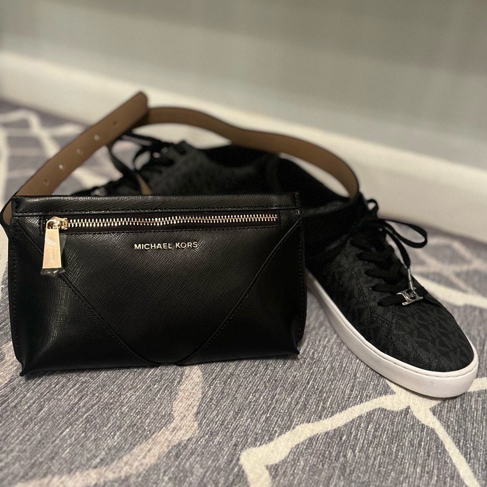 New Michael Kors Keaton Sneakers & New Michael Kors Belt Bag Fanny pack